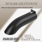 For 3" Inlet Outlet 12" Ol Powder Coated Blk Turn Down Exhaust Tail Tip New. Price: $31.30.