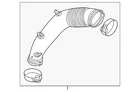 Genuine Audi Air Inlet 06L-129-616-K New. Price: $209.20.