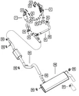 Genuine Mopar Exhaust Extension Pipe 5147214AD New. Price: $536.60.