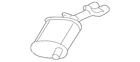 Genuine Gm Exhaust Muffler 25693404 New. Price: $560.33.