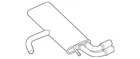 Genuine Volkswagen Rear Muffler 5GM-253-609-B New. Price: $981.04.