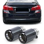 2X Carbon Black Performance Exhaust Muffler Tip 93MM 181MM Bmw 5ER F10 F11 New. Price: $192.52.