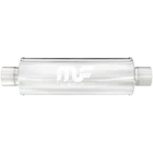 Exhaust Muffler 4X4X14 Round Stainless Steel Brushed Finish Magnaflow 14419 New. Price: $179.99.