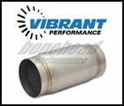 Vibrant Performance 1797 Stainless Steel Race Muffler, 4" Inlet/outlet X 9" Long New. Price: $129.99.