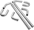 3'' Mild Steel Custom Exhaust Kit Tubing Mandrel Bend 3&APOS;&APOS;, Silver New. Price: $136.69.