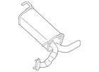 Genuine Nissan Muffler 20100-3YW3A New. Price: $963.82.