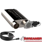 Qtp 3IN Weld-on 304SS Screamer Muffler W/bolt-on Qtec Electric Cutout New. Price: $413.85.