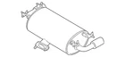 Genuine Mazda Exhaust Muffler LFZM-40-100 New. Price: $899.32.