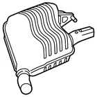 Genuine Mercedes-benz Oe Exhaust Gas Line, Rear 205-490-28-05 New. Price: $1330.79.