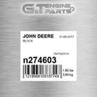 N274603 Block Fits John Deere (surplus Open Box) New. Price: $328.16.