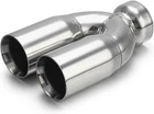 A-karck Dual Outlet Exhaust Tip 2.5" Inlet,polished Double Id To 3 Od New. Price: $62.50.