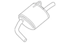 Genuine Nissan Muffler 20100-3TA1C New. Price: $480.06.