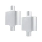 A-karck Single Chamber Muffler 2.5" Center Inlet Outlet, 13" Over... New. Price: $70.49.