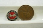 1953-55 Chevrolet Motor Division Corvette Enamel Chrome Logo Medallion Token. Price: $9.95.