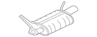 Genuine Mitsubishi Muffler 1571A548 New. Price: $414.99.