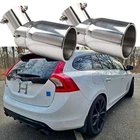38-54MM Silver Rear Exhaust Pipe Tail Muffler 2PCS For 2016 Volvo V60 Polestar New. Price: $85.49.