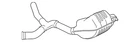Genuine Mercedes-benz Muffler & Pipe Assembly 206-490-30-01 New. Price: $1152.00.