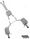 Rear Muffler And Resonator Pipe Fits: 06 - 09 Audi A4 Quattro 3.2L V6 Cabriolet New. Price: $695.81.