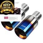 Upower 2.5 Inch Inlet Outlet Exhaust Tip 1/2" To 4" Blue Burnt New. Price: $71.24.