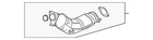 Genuine Nissan Catalytic Converter B08B2-1ET0B New. Price: $1278.62.