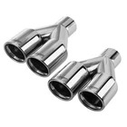 2PCS Dual Exhaust Tips 2.25" Inlet 3" Outlet Universal Mirror Polished New. Price: $100.99.