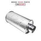 Dc Sports Universal Unrestricted Round Muffler 2.5" Inlet 3" Outlet New. Price: $59.99.