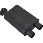 Baffled Muffler With Cutout, 2.5 Inch Same Side Inlet/outlet New. Price: $95.99.