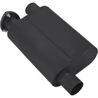 Baffled Muffler With Cutout, 2.5 Inch Offset Inlet/outlet New. Price: $90.99.