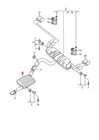 Genuine Audi Vw A3 S3 Sportback Lim. Quattro. Centre Silencer 5Q0253409C New. Price: $434.90.