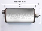 Flow Ii 2 58589 Performance Muffler 3" Inlet Offset Outlet Center X 11 New. Price: $159.99.