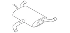 Genuine Volkswagen Muffler & Pipe Assembly 5H6-253-609-AE New. Price: $653.11.