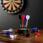 12PK Steel Tip Dart Set - 4 Team Colors White, Blue, Red, Black Bar... New. Price: $25.64.