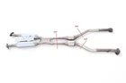 2013-2016 Lexus GS350 Center Exhaust Pipe Muffler Front 17410-31D10, E007, Oem, Used. Price: $399.04.