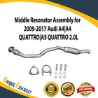 Middle Resonator Assembly For 2009-2017 Audi A4 Quattro A5 2.0L New. Price: $181.21.