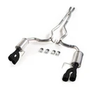 Roush Cat Back Exhaust System X-pipe Black Quad Tips For 18-23 Mustang Gt Coupe New. Price: $1536.46.