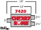 7420CB Muffler Exhaust 2.25" D/d 4"X 9" 13" Oval Pro New. Price: $69.99.