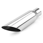 , Inlet - Outlet Long 2.5"X3.5"X12" Angle Cut 45 Degree Silver New. Price: $45.17.