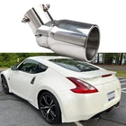 1PCS Silver 1.5-2.1" Rear Exhaust Pipe Tail Muffler For 2018 Nissan 370Z Sport New. Price: $54.14.