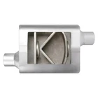 Exhaust Muffler Flowsound Series Stainless Steel Oval Gray 3" New. Price: $35.78.