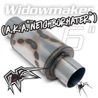 Black Exhaust Muffler Widowmaker Neighborhater 2.5" New. Price: $126.73.