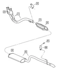 Exhaust Muffler Mopar 52101017AC New. Price: $35.95.