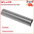 Universal Exhaust Flex Pipe 43381 W/ Heavy Duty 4" Inlet Outlet Id Truck Car New. Price: $67.09.