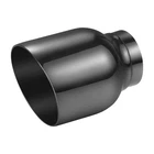 A-karck Double Wall Exhaust Tips Black Chrome 2.5" Inlet 4" Outlet, New. Price: $45.97.