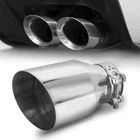 Vechkom Silver 2.5" Inlet 4" Outlet Exhaust Tip 6.7" Overall Length... New. Price: $41.74.