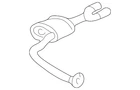 Genuine Gm Muffler & Pipe 22603140 New. Price: $19.94.