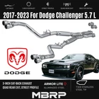 Mbrp 3'' Cat-back Exhaust Quad Exit W/ Ss Tip For 17 23 Dodge Challenger New. Price: $879.99.