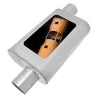 Exhaust Muffler Mwa Stainless Steel Oval Gray 3" Offset Id, New. Price: $94.88.