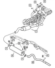 Genuine Mopar Exhaust Muffler 52103430AF New. Price: $106.49.