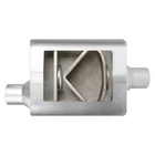 Exhaust Muffler Flowsound Series Stainless Steel Oval Gray 3" New. Price: $34.00.