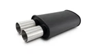 Vibrant 12321 Streetpower Flat Black Oval Muffler With Dual Brushed Tips 3" Inle New. Price: $259.99.